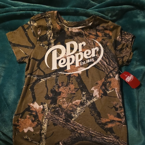 Dr Pepper Women's Camouflage Short Sleeve Tee - Picture 1 of 1